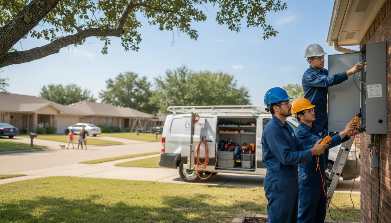 Certified electrician providing emergency electrical services in Beacon, IA